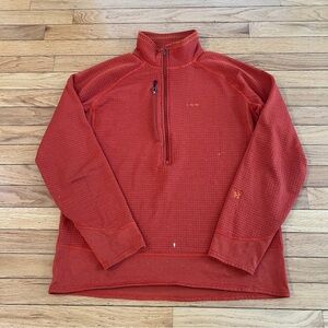Patagonia MARS Men's Orange Fleece 1/2 Half Zip Sweater Sweatshirt Pullover